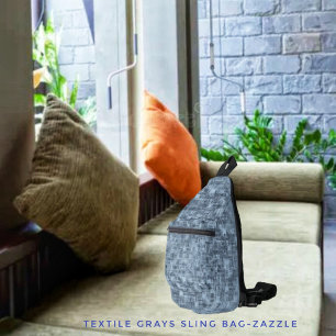 Sac À Bandoulière Gris textiles