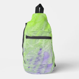 Sac À Bandoulière Harmonie Douce Verte et Lavande