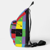 Sac À Bandoulière Hawaii Outline Pop Art Motif d'État (Droite)