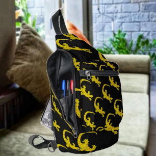 Sac À Bandoulière Île Gecko (noir)