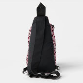 Sac À Bandoulière Impression d'animal Léopard Rose avec Faux Feuille (Verso)