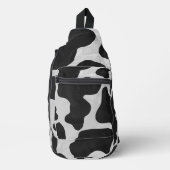 Sac À Bandoulière Impression vache noir et blanc (Recto)