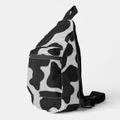 Sac À Bandoulière Impression vache noir et blanc (Coin droit)