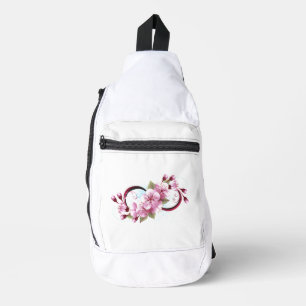 Sac À Bandoulière Infinité avec les fleurs Sakura