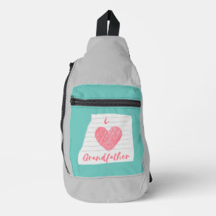 Sac À Bandoulière j'aime grand-père