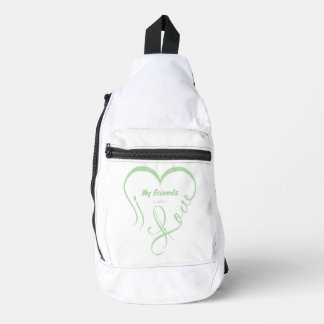 Sac À Bandoulière J'aime mes amis - Câlins