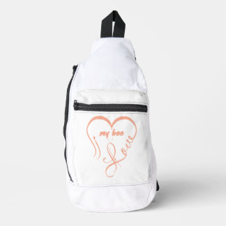 Sac À Bandoulière J'aime mon chéri • Pour toujours et à jamais ^_^