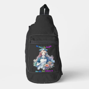 Sac À Bandoulière Je ne peux pas réparer les bêtes : Serene Garden N