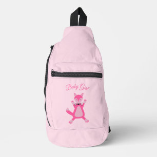 Sac À Bandoulière Joli rose bébé fille Fox personnalisé