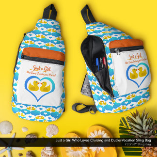Sac À Bandoulière Juste une fille qui aime la croisière et les canar