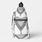Sac À Bandoulière Keffiyeh Écharpe palestinienne tissu traditionnel (Recto)