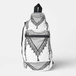 Sac À Bandoulière Keffiyeh Écharpe palestinienne tissu traditionnel