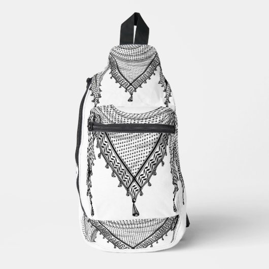 Sac À Bandoulière Keffiyeh Écharpe palestinienne tissu traditionnel (Recto)
