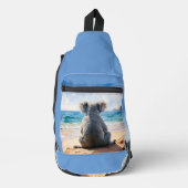 Sac À Bandoulière Koala regarde l'océan (Recto)
