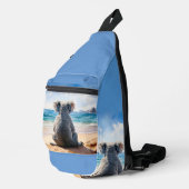 Sac À Bandoulière Koala regarde l'océan (Coin droit)