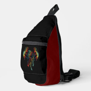 Sac À Bandoulière Kokopelli Amérindien Attrape-Rêves Baleine 1