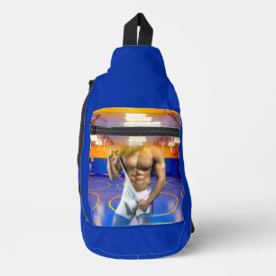 Sac À Bandoulière La bosse musculaire de l'homme musclé de SlipperyJ
