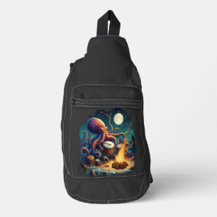 Sac À Bandoulière La pieuvre tambour par le feu de camp