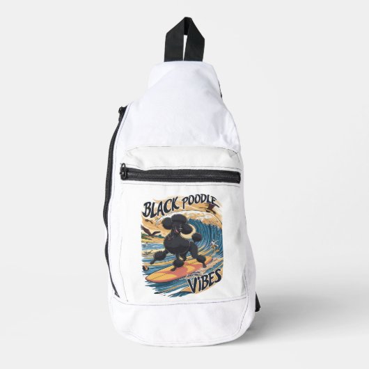 Sac À Bandoulière Le caniche de surf (Recto)