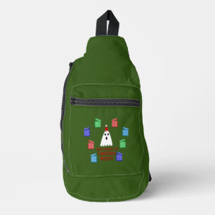 Sac À Bandoulière Le fantôme de Noël présente drôle