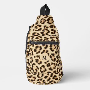Sac À Bandoulière Leopard en cuir Imprimer Motif Monogramme