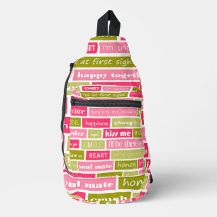 Sac À Bandoulière Lettres d'amour