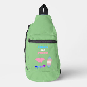 Sac À Bandoulière LGBTQIA Transgenre Fierté Caterpillar to Butfly