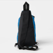 Sac À Bandoulière Logo de Wonder Woman et étoiles motif bleu (Verso)