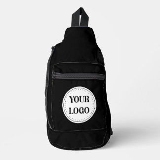 Sac À Bandoulière Logo Marque Noire | Entreprise Commerciale Société