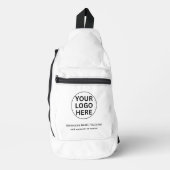 Sac À Bandoulière Logo promotionnel tendance noir et blanc (Recto)