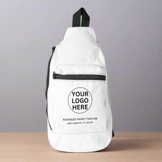 Sac À Bandoulière Logo promotionnel tendance noir et blanc