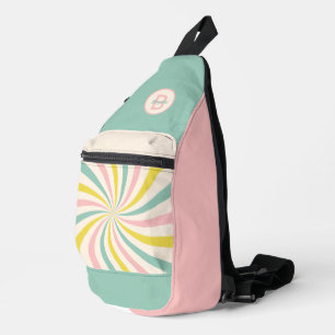 Sac À Bandoulière 'Lollypop Vibes', tourbillon pastel rétro