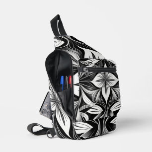 Sac À Bandoulière Luxe Déco noir & blanc