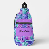 Sac À Bandoulière Magnifiques fleurs d'hydrangée, personnalisables (Recto)