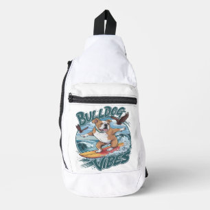 Sac À Bandoulière Majestic Bulldog Surfer