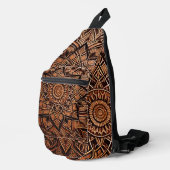 Sac À Bandoulière Mandala Marron (Coin droit)