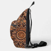 Sac À Bandoulière Mandala Marron (Droite)