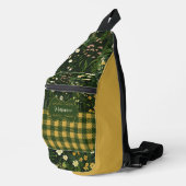 Sac À Bandoulière Marianne Dark Daisy Plaid Floral (Coin droit)