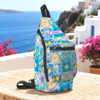 Méditerranéen Sicilien Turquoise Azulejo Citron
