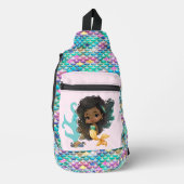 Sac À Bandoulière Mignonnes filles sirène imaginaire ajouter le nom  (Recto)