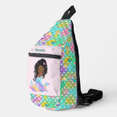 Sac À Bandoulière Mignonnes filles sirène imaginaire ajouter nom (Coin droit)