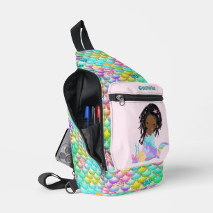 Sac À Bandoulière Mignonnes filles sirène imaginaire ajouter nom