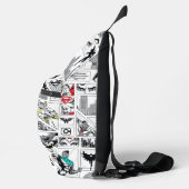 Sac À Bandoulière Modèle de panneau héroïque de la Ligue de justice (Droite)