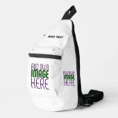 SAC À BANDOULIÈRE MODÈLE DE TEXTE D'IMAGE BLANCHE SIMPLE MODERNE (Coin droit)