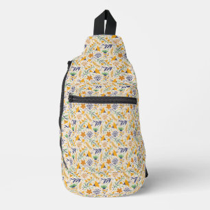 Sac À Bandoulière Modèle floral coloré dessiné à la main-23595