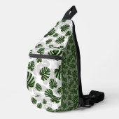 Sac À Bandoulière Modern Boho Botanical Leaves Pattern (Coin droit)