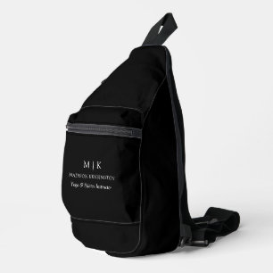 Sac À Bandoulière Monogramme minimaliste ou ajouter un logo Business