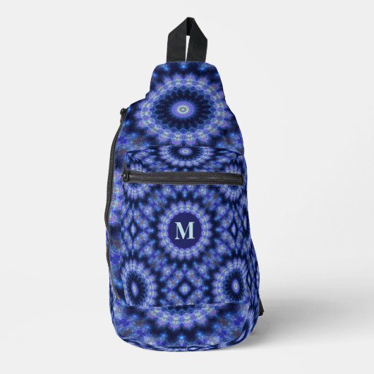 Sac À Bandoulière Monogramme Motif Mandala Blue Purple (Recto)