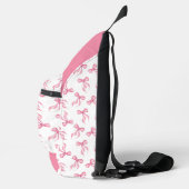 Sac À Bandoulière Monogramme Motif rose Bow personnalisé (Droite)