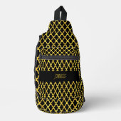 Sac À Bandoulière Monogramme or et noir quatrefoil motif (Recto)